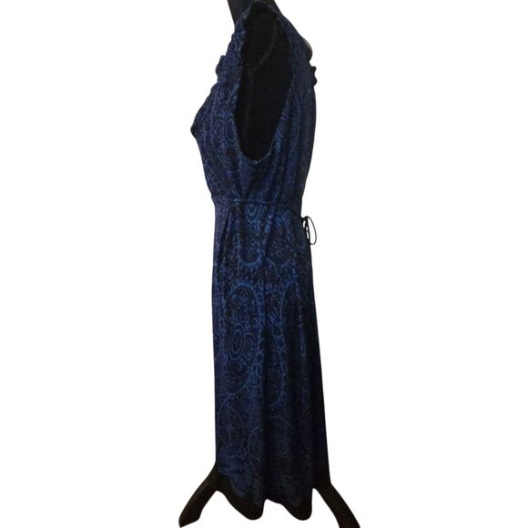 Y2K Axcess Baby Doll L Maxi Dress Paisley Coquette Whimsigoth Witchy Goblin - Picture 3 of 12